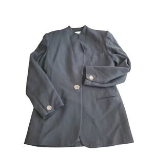 Vintage‎ Oleg Cassini 1 Button Longline Blazer sz 10